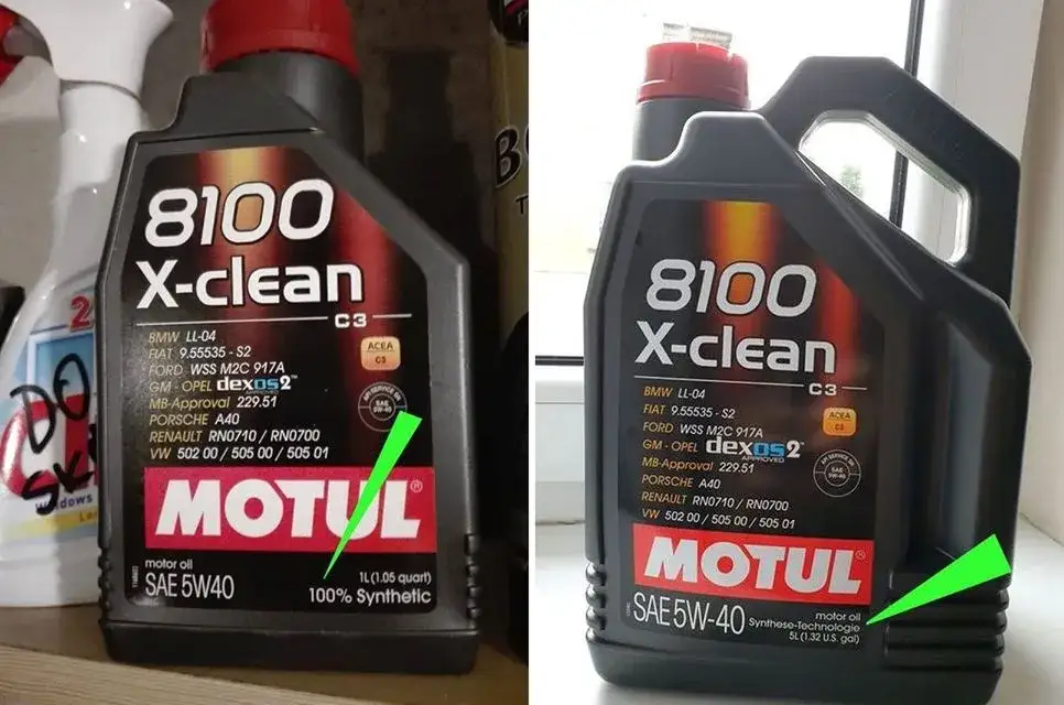 oryginalny olej Motul opakowanie vs podróbka