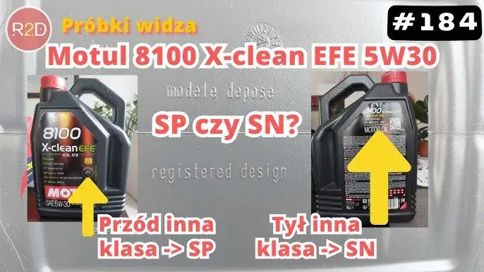 Porównanie etykiet olejów silnikowych Motul 5W30