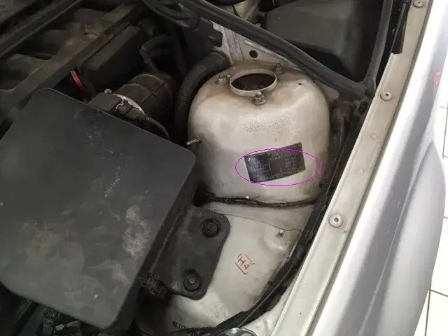 BMW E46 dyferencjał tabliczka znamionowa